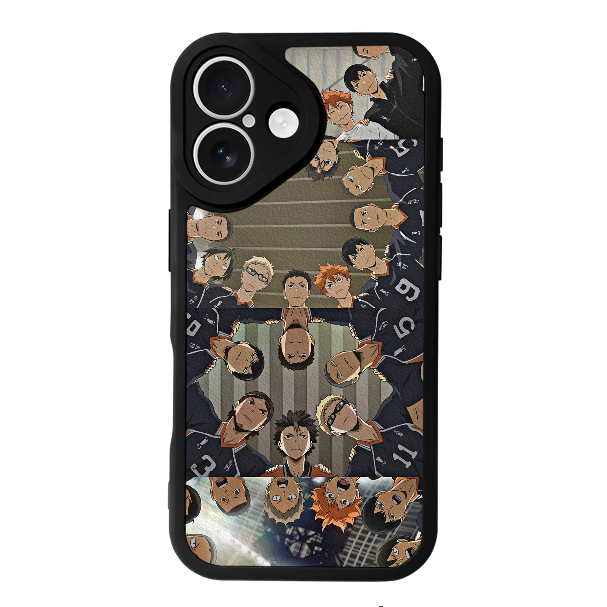 （画像用） ハイキュー!! Haikyu!! 【iPhone 16シリーズ対応】シリコンスマホケース（レザー調） 材質：シリコン